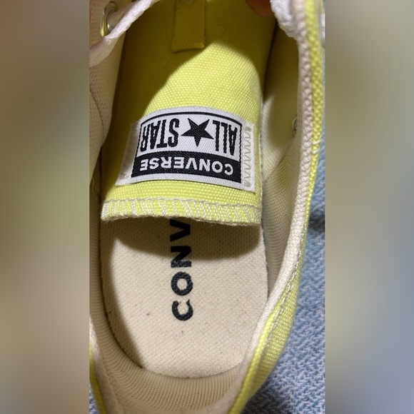 Converse Sneakers Men’s 4 Women’s 5 All Star Canvas Low Top Oxford Yellow - Picture 6 of 9